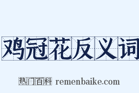 鸡冠花反义词是什么意思的图片